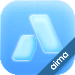Логотип мобільного додатку Aima для створення інтернет-магазину